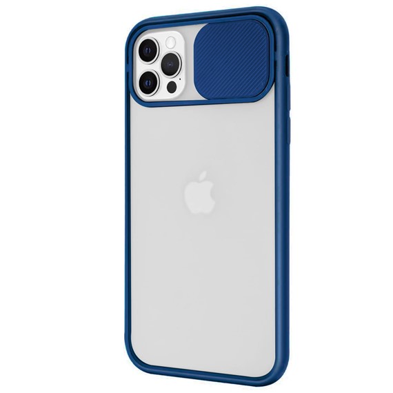 CaseUp Apple iPhone 12 Pro Max Kılıf Camera Swipe Protection Lacivert 2
